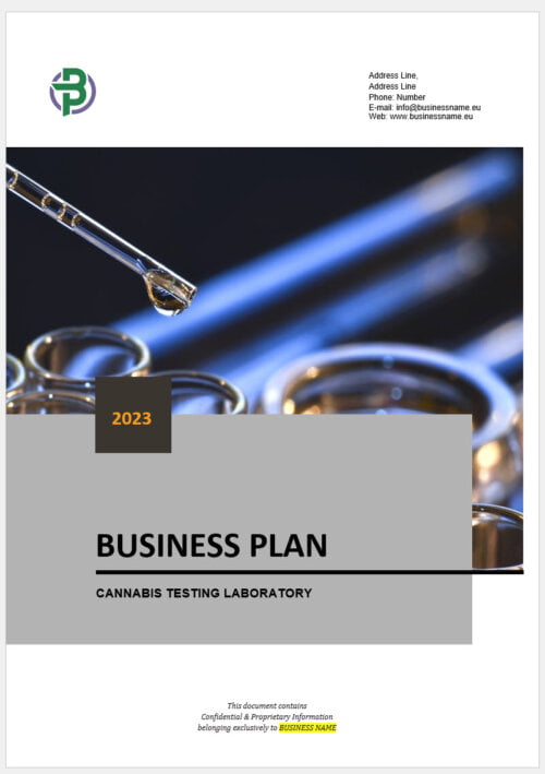 Cannabis Testing Laboratory Business Plan Template