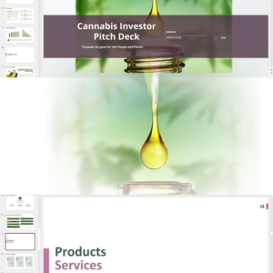 Cannabis Extraction Investor Pitch Deck Template