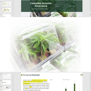 Cannabis Cultivation and Nursery Investor Pitch Deck Template