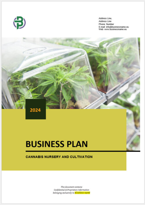 cannabis cultivation nursery business plan
